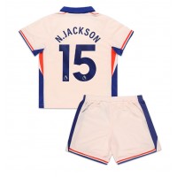 Camiseta Chelsea Nicolas Jackson #15 Visitante Equipación para niños 2024-25 manga corta (+ pantalones cortos)